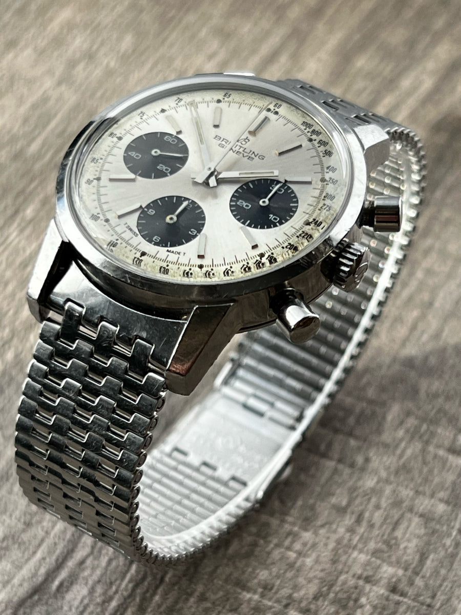 Breitling 815 Chronograph 3510.50.00 on RARE Original Breitling Sign TM Vintage