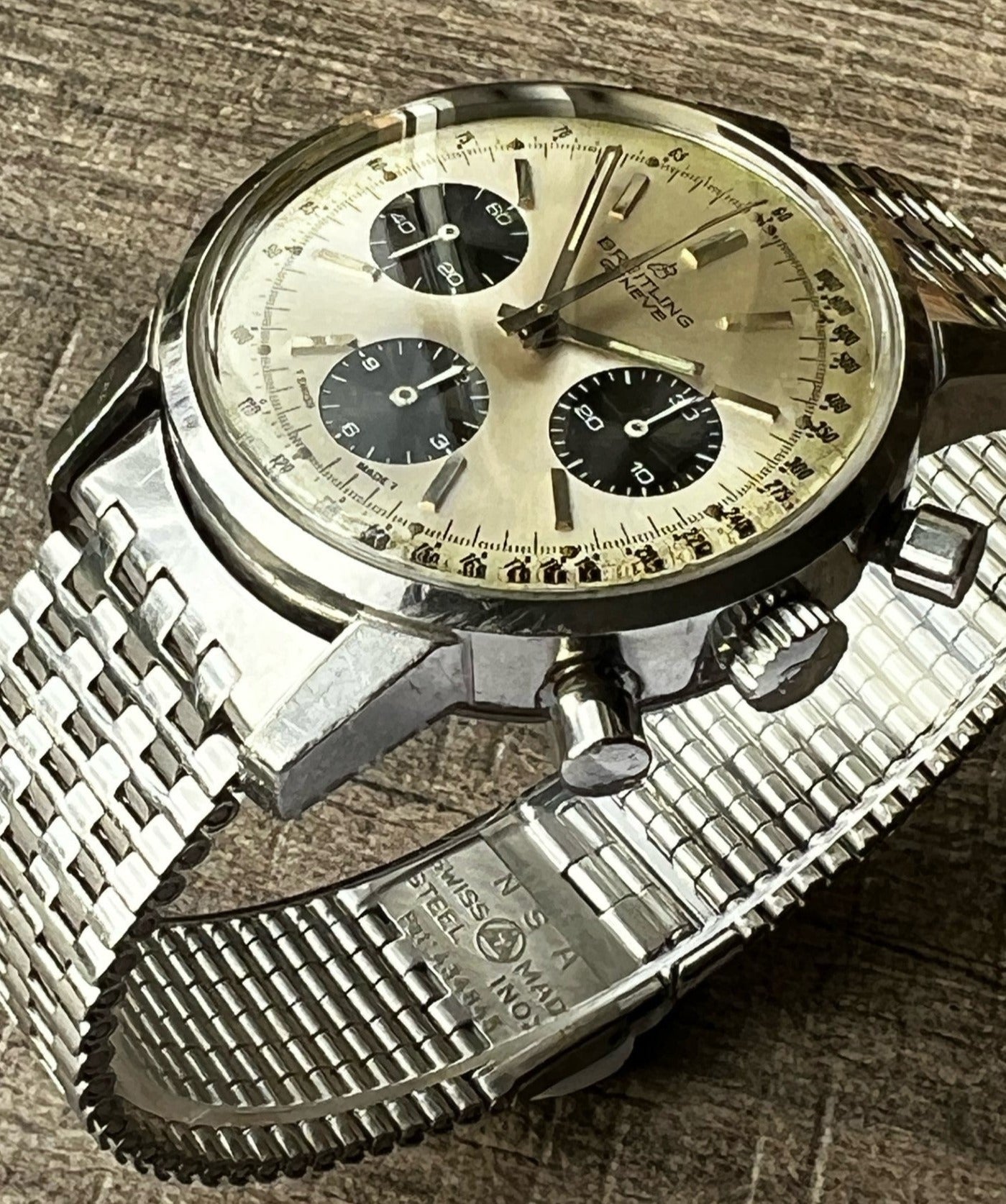 Ref 815 Breitling 815 Chronograph 3510.50.00 - on RARE Original Breitling Sign ...