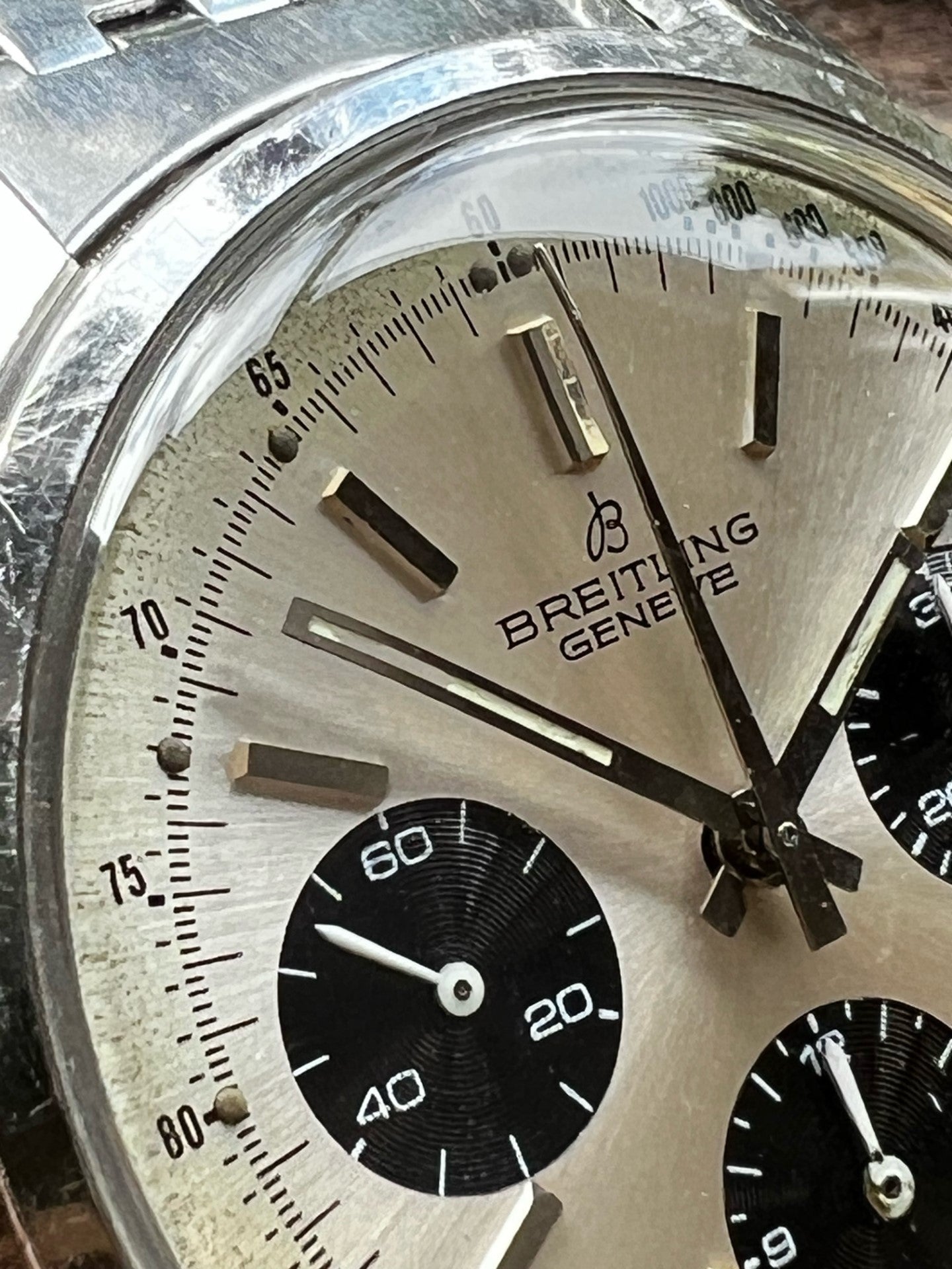Ref 815 Breitling 815 Chronograph 3510.50.00 - on RARE Original Breitling Sign ...