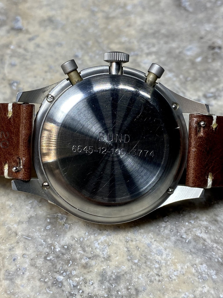 Heuer Bund wrist watch back image 6645 - TM Vintage Watches