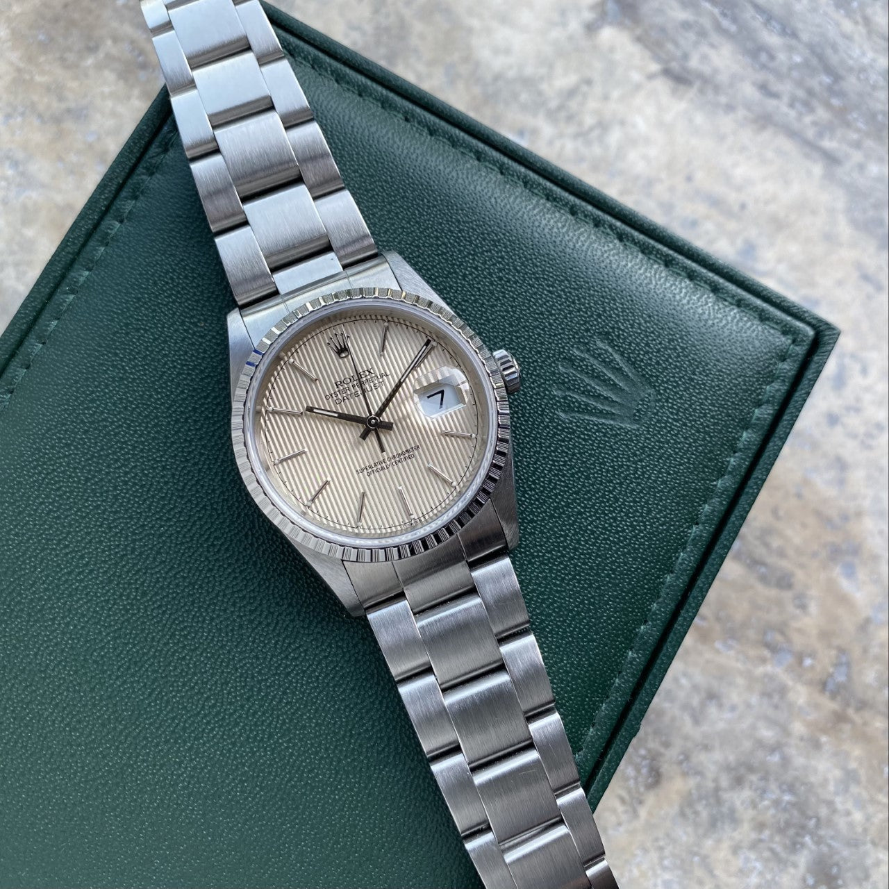 Rolex 16220 Datejust Tapestry Dial TM Vintage